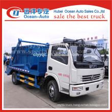 Dongfeng hydraulic small swing container garbage truck